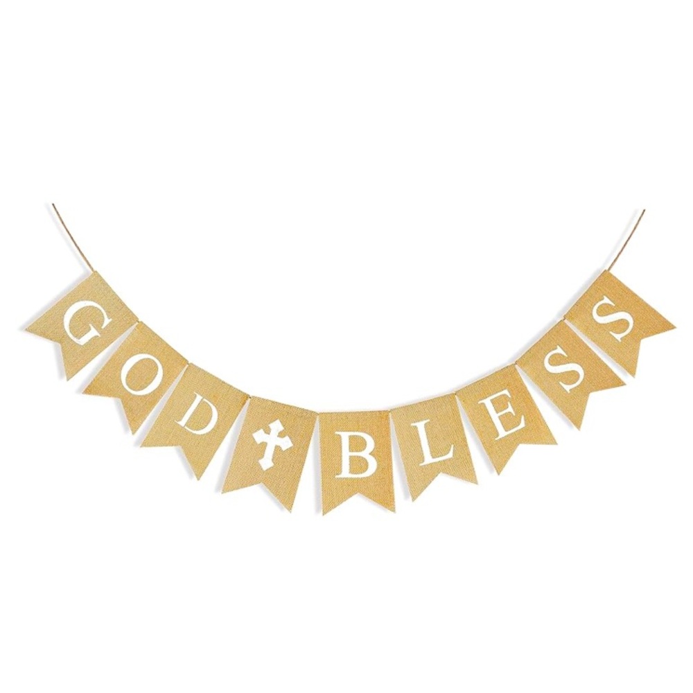 God bless banner. Ideal for baptism and/or first communion for a boy or a girl.